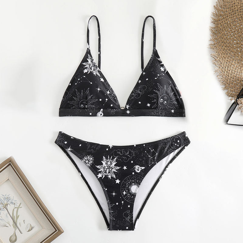 Damen Triangel-Bikini mit verspieltem Sternen-Design Echo Archiv