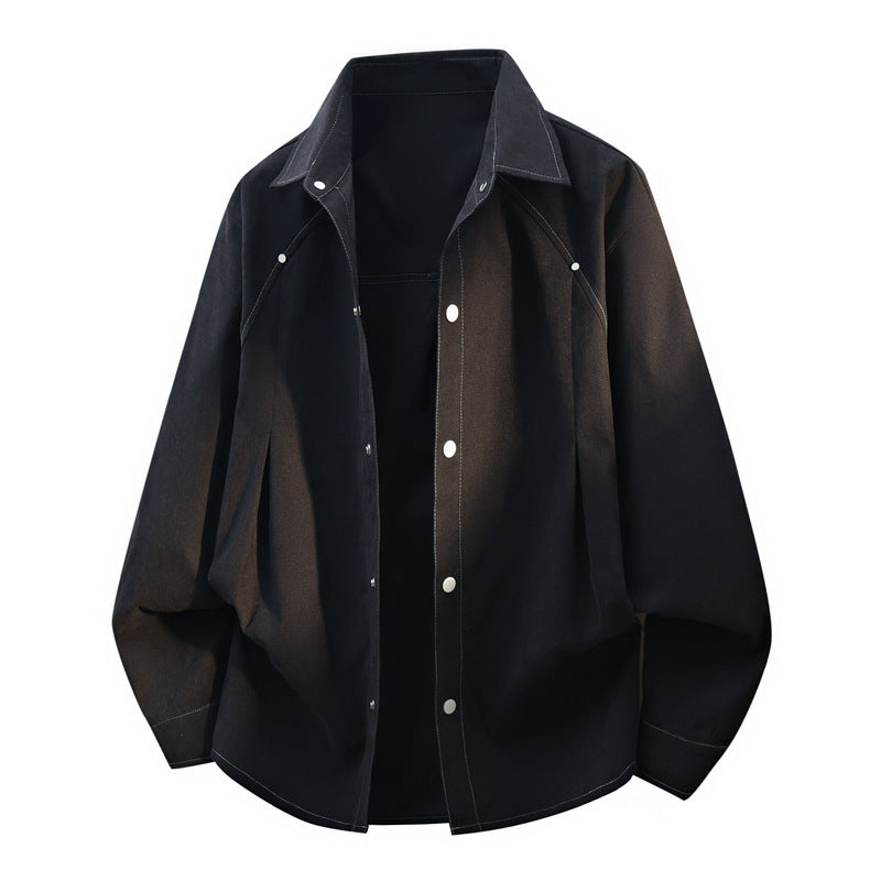 Herren Lässige Overshirtjacke Echo Archiv