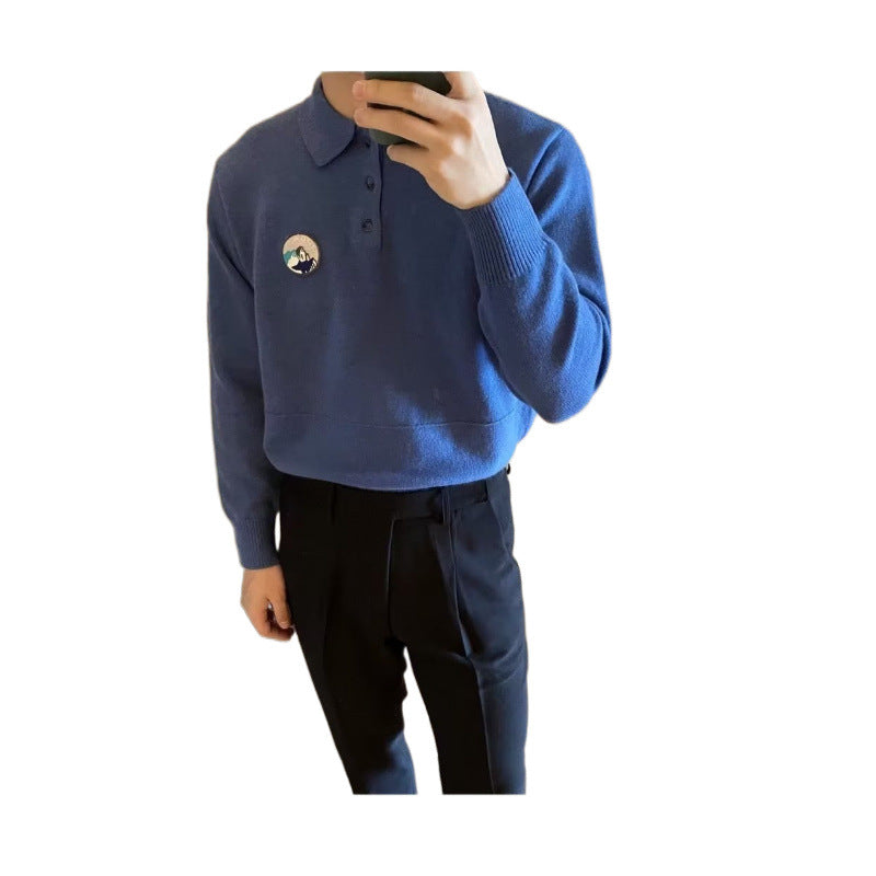 Herren lässiger Polo-Pullover aus hochwertigem Material Echoarchiv