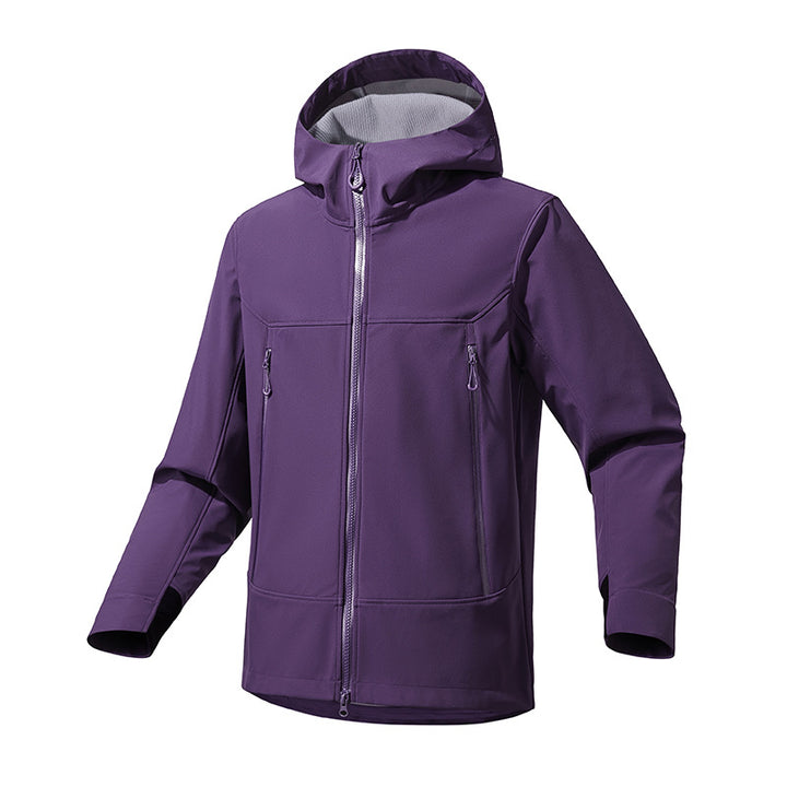 Damen Atmungsaktive Softshell‑Kapuzenjacke mit wasserabweisender Membran und Zwei‑Wege‑Reißverschluss Echo Archiv