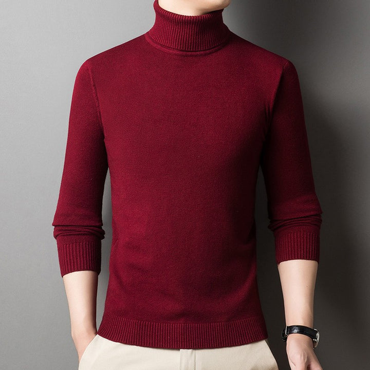 Herren figurbetonter Pullover mit Rollkragen Echoarchiv