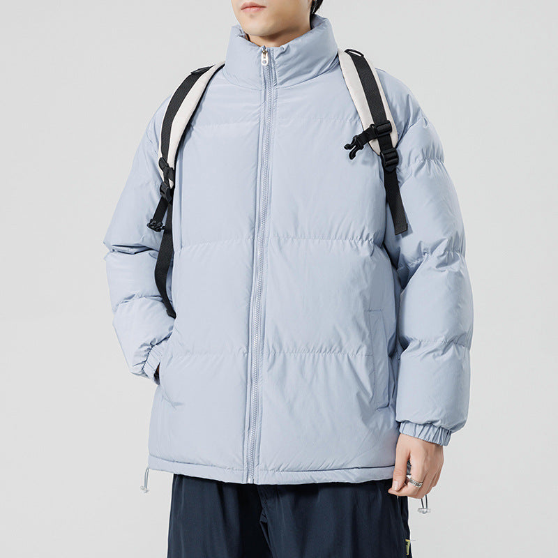 Herren gesteppte Funktionsjacke mit hohem Kragen und isolierendem Innenfutter Echoarchiv