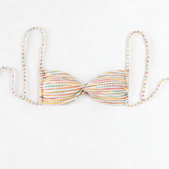 Damen Bandeau-Bikini mit bunten Perlendetails Echo Archiv
