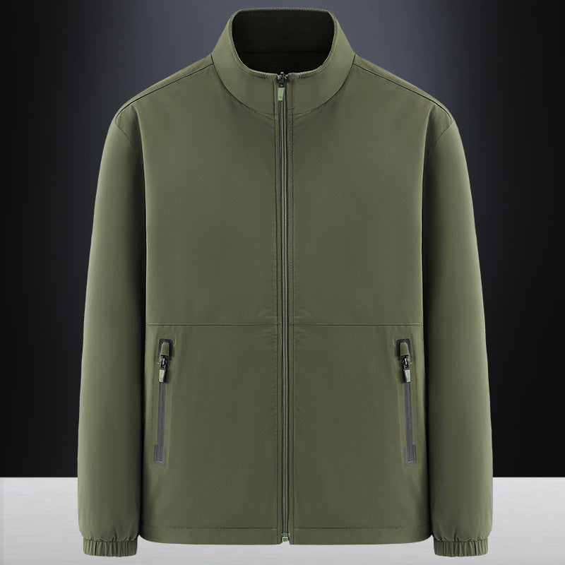 Herren Minimalistische technische Allwetter-Softshelljacke mit Stehkragen und wasserabweisenden Reißverschlüssen Echo Archiv
