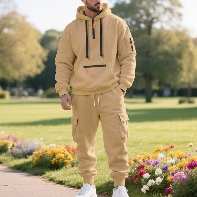 Herren sportliches Kapuzenpullover und Jogginghose Set Echoarchiv