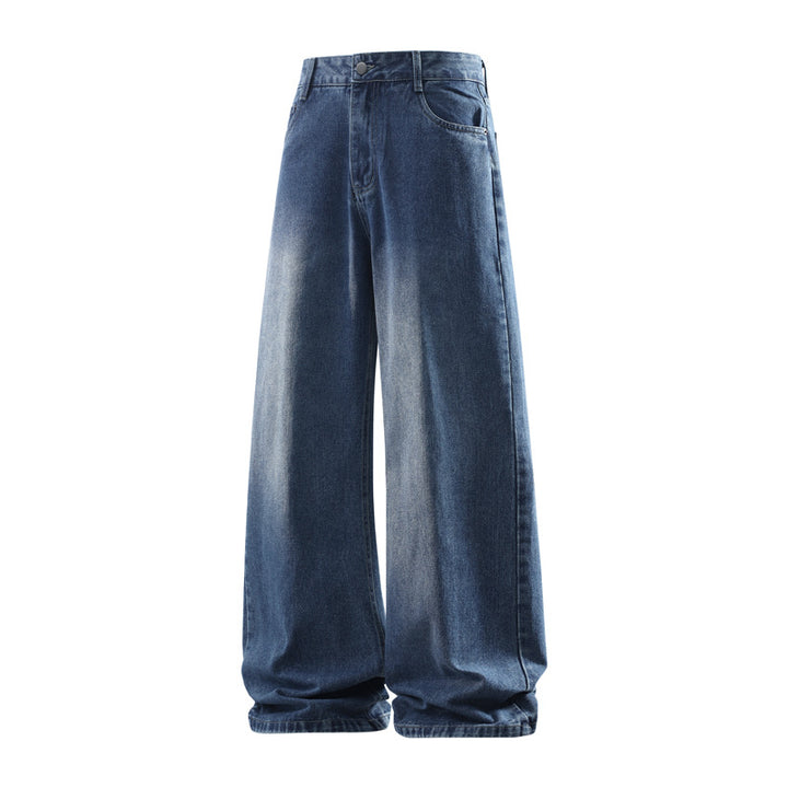 Damen Weite hochtaillierte Baggy-Jeans im Vintage-Look mit extra weitem Bein Echoarchiv
