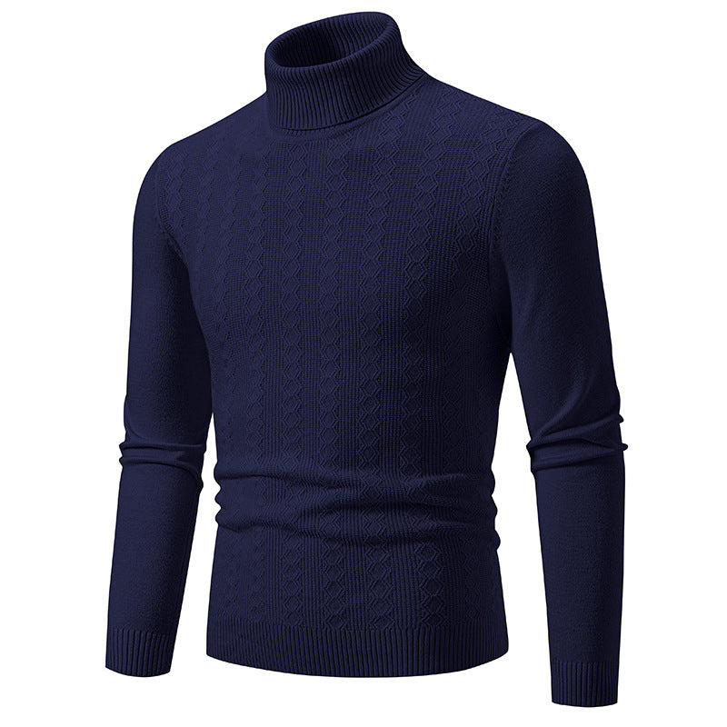 Herren Komfortabler Rollkragenpullover mit strukturiertem Design und hochwertiger Baumwolle Echoarchiv