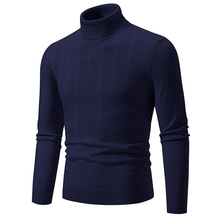 Herren Komfortabler Rollkragenpullover mit strukturiertem Design und hochwertiger Baumwolle Echoarchiv