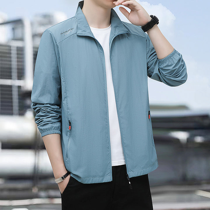 Herren Leichte Outdoorjacke mit verstellbarem Kragen Echo Archiv