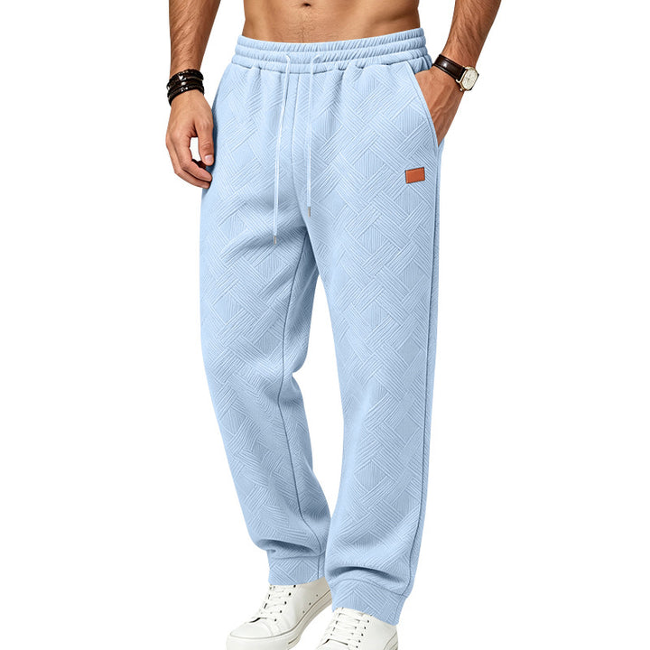 Herren Texturierte Jogginghose mit elastischem Bund und Kordelzug Echoarchiv