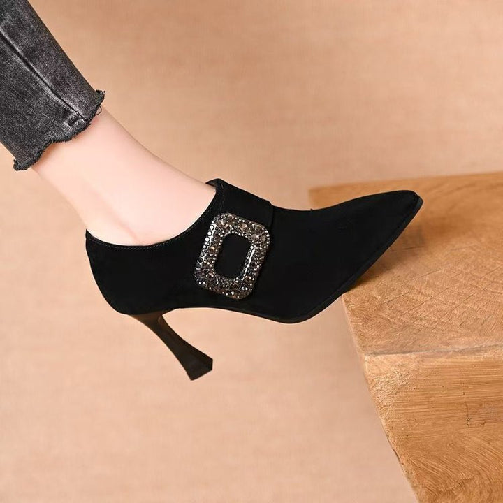 Damen Elegante Stiefeletten mit Glitzerakzenten Echo Archiv