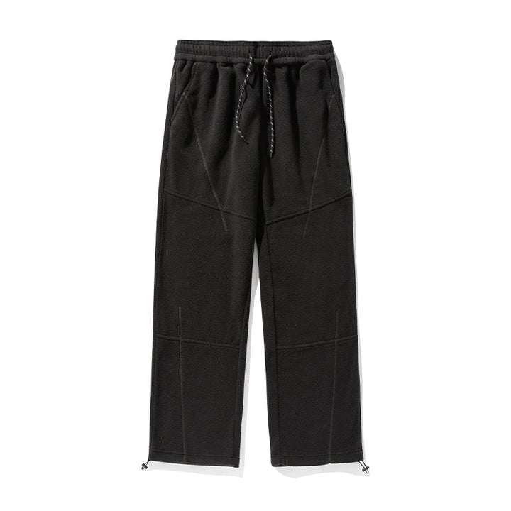 Unisex Weite Fleecehose mit elastischem Bund, Tunnelzug und verstellbarem Beinabschluss Echo Archiv