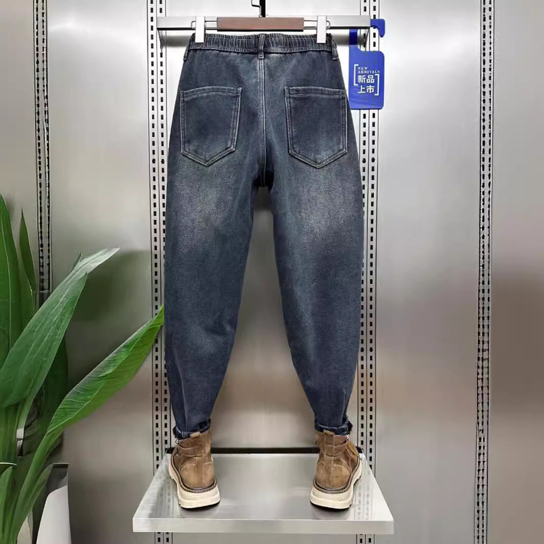 Herren Modische Ripped Jeans mit kreativen Patches Echoarchiv 1788342395