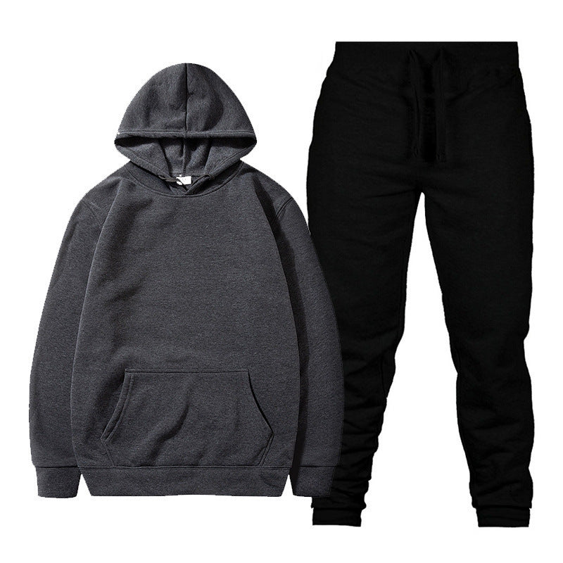 Unisex nan gemütliches Hoodie-Jogginganzug-Set mit Kängurutasche, elastischem Tunnelzugbund und gerippten Bündchen Echo Archiv