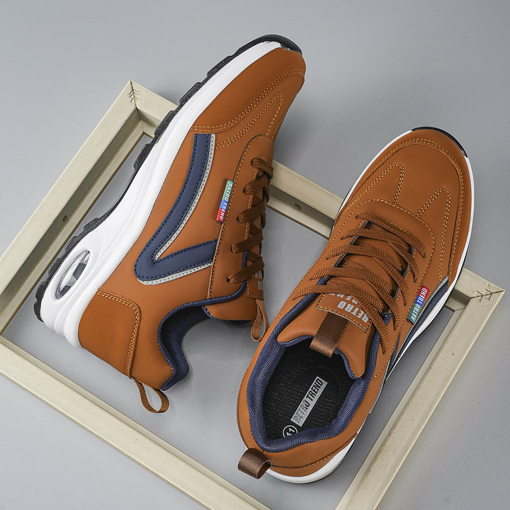 Herren atmungsaktive Freizeit-Plateau-Sneaker mit Luftkammersohle und gepolstertem Komfortfußbett Echo Archiv