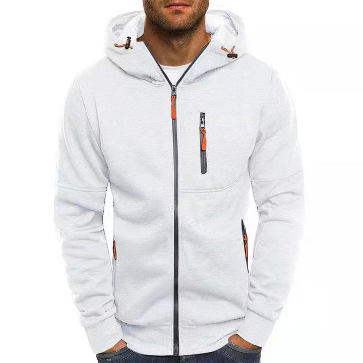 Herren Sportliche Kapuzenjacke mit praktischen Reißverschlusstaschen und atmungsaktiven Einsätzen Echoarchiv
