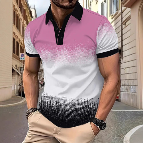 Herren Poloshirt mit geschmackvollem Farbverlauf Echoarchiv