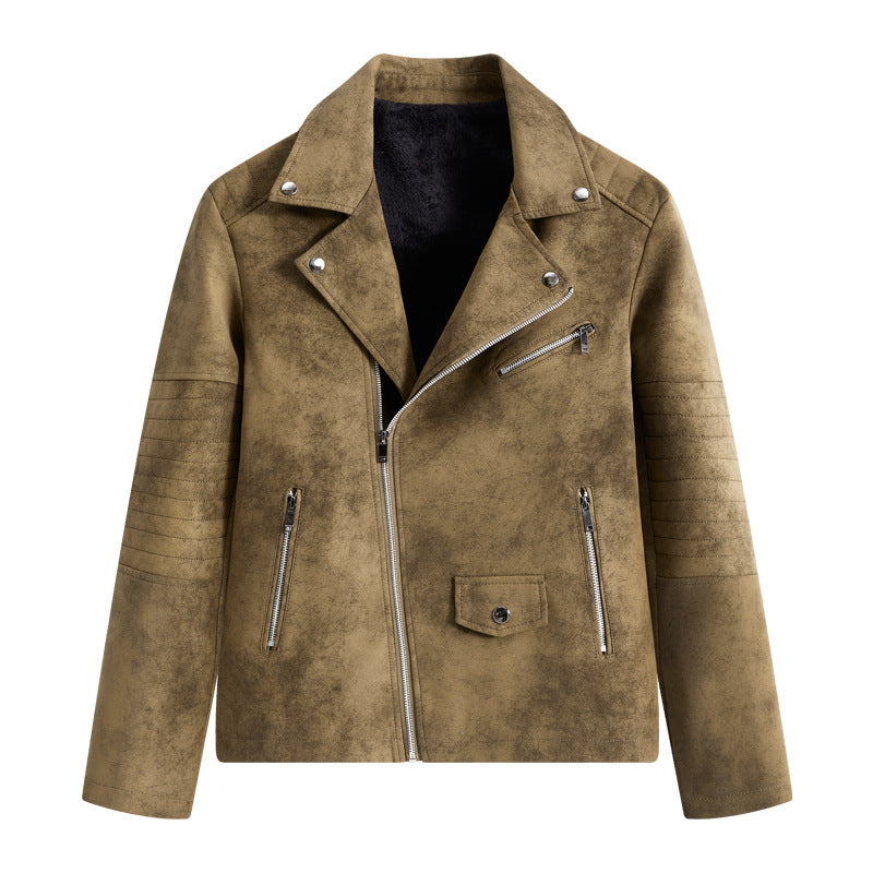 Herren Kunstleder Bikerjacke mit praktischen Reißverschlusstaschen und stylischem Design Echoarchiv