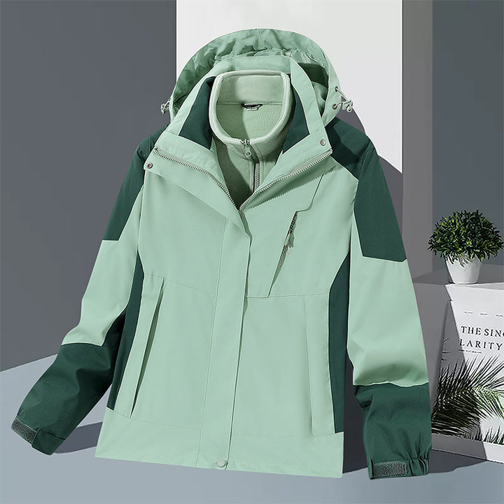 Männliche winddichte Softshelljacke mit integriertem Mikrofaserschicht und verstellbarer Kapuze – Taviero