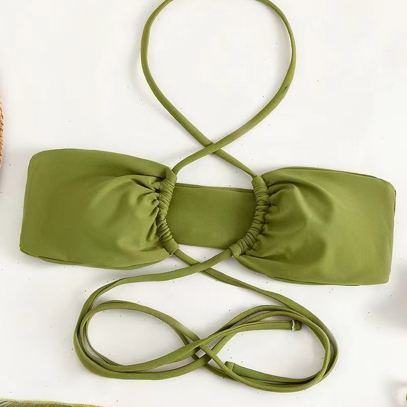 Damen Bikini-Set mit raffiniertem Wickeldesign und dekorativem Oberteil Echo Archiv
