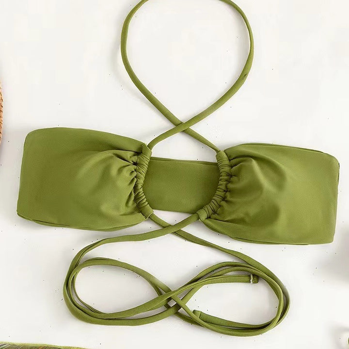 Damen Bikini-Set mit raffiniertem Wickeldesign und dekorativem Oberteil Echo Archiv