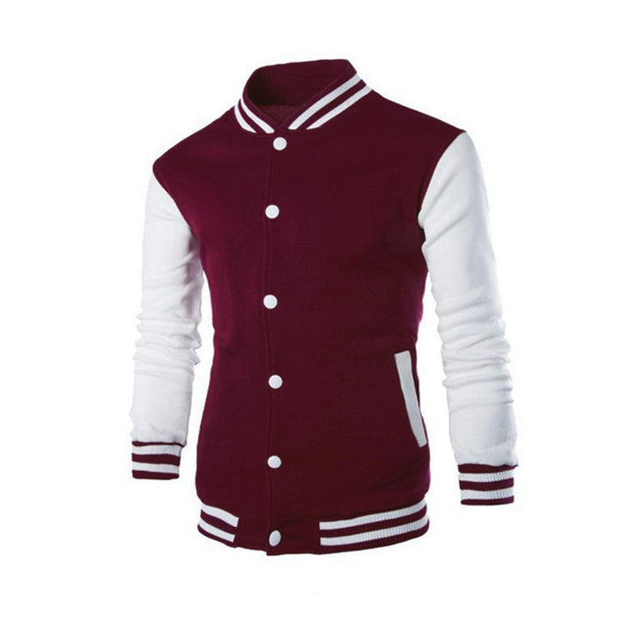 Herren nan klassische Collegejacke im Baseballstil mit kontrastärmeln und Rippbündchen Echo Archiv