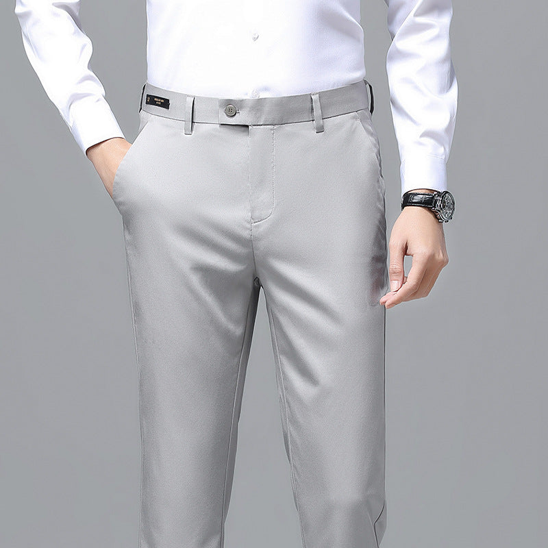 Herren Elegante Business-Chino mit Stretchkomfort und schlankem Bügelsaum Echo Archiv