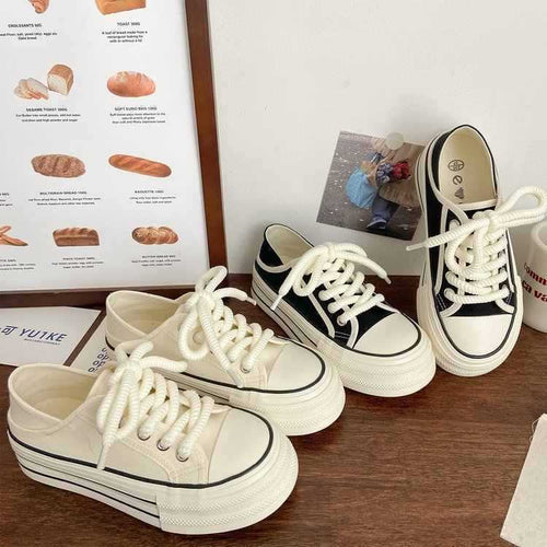 Damen Bequeme Sneaker mit doppelter Sohle und dekorativer Schnürung Echo Archiv