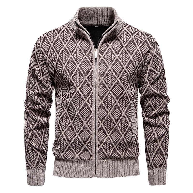 Herren modische Strickjacke mit strukturierter Oberfläche Echoarchiv
