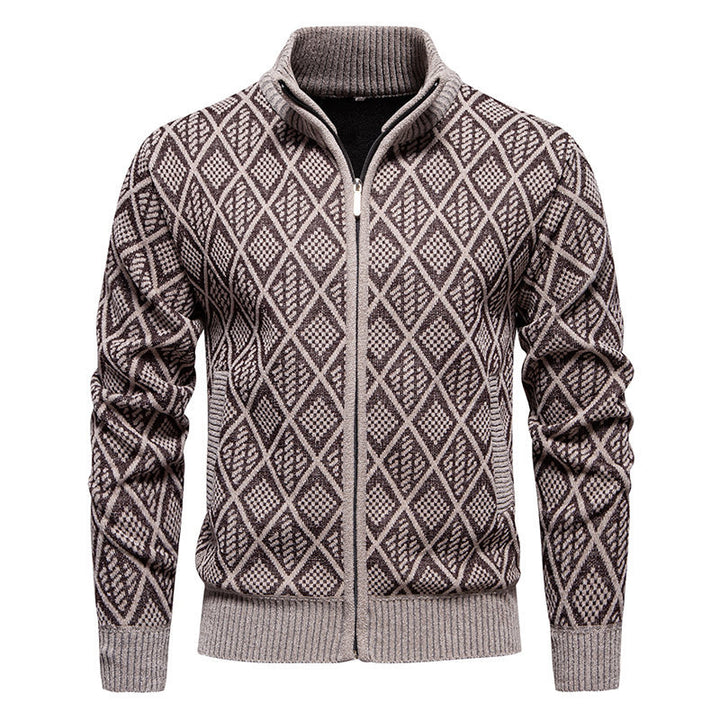 Herren modische Strickjacke mit strukturierter Oberfläche Echoarchiv