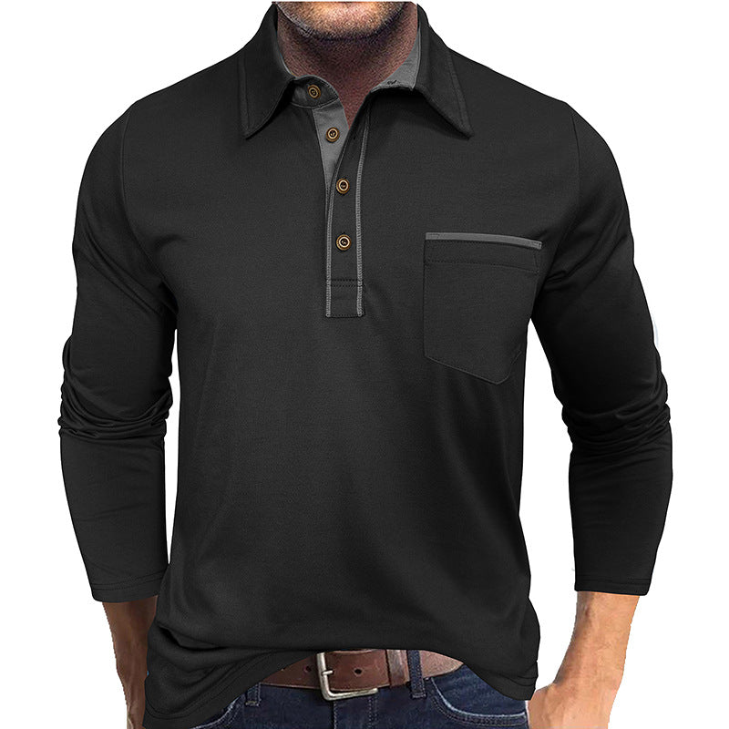 Herren Langarm-Polohemd Echoarchiv