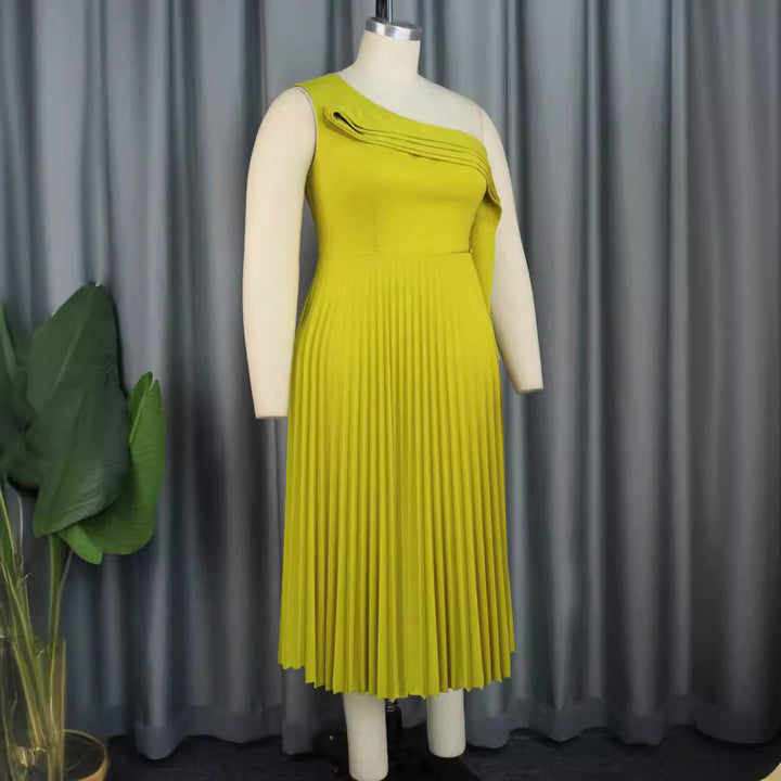 Damen Elegantes Wickelkleid mit asymmetrischem Rüschen-Design Echo Archiv