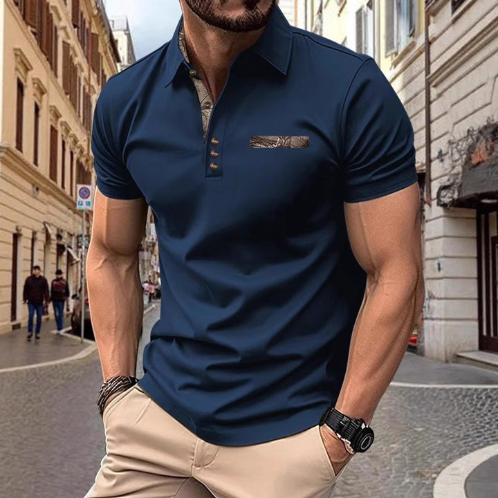 Herren Poloshirt mit modischen Akzenten Echoarchiv