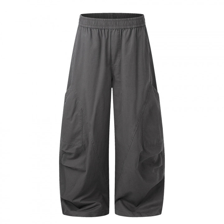 Damen Weite Cargo-Culotte-Hose mit elastischem Bund und multifunktionalen Aufsatztaschen Echo Archiv