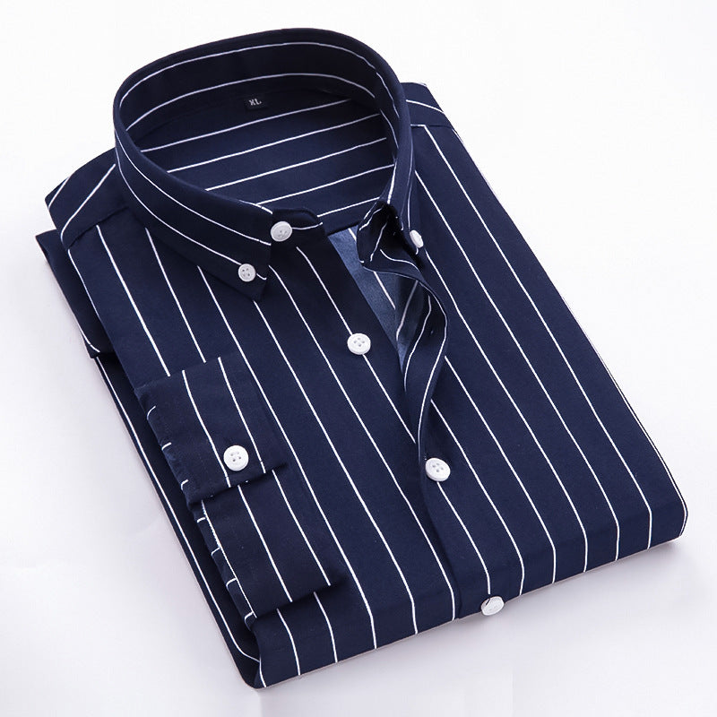 Herren nan gestreiftes Businesshemd mit Button-Down-Kragen und taillierter Silhouette Echo Archiv