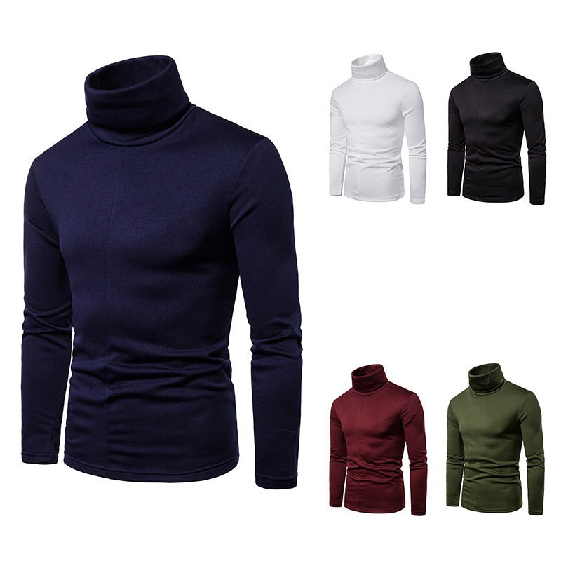 Herren Rollkragenpullover aus weichem Strickmaterial Echoarchiv