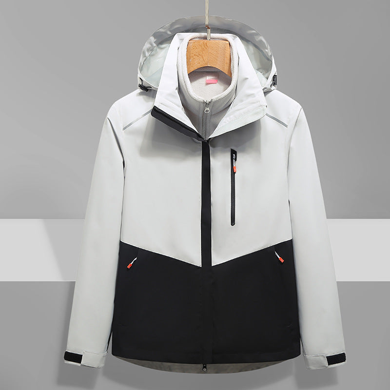 Herren Softshell-Outdoorjacke mit Kapuze, wind- und wasserdicht Echo Archiv