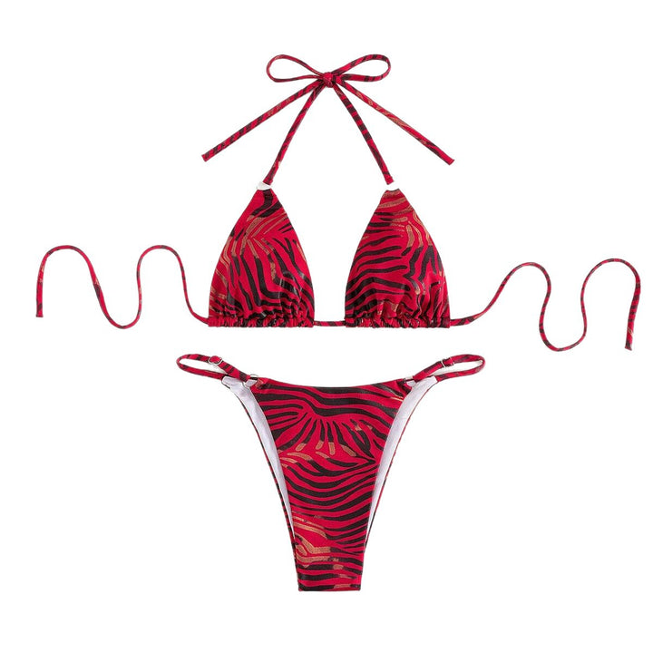 Damen Triangel-Bikini mit trendy Tierdruck Echo Archiv