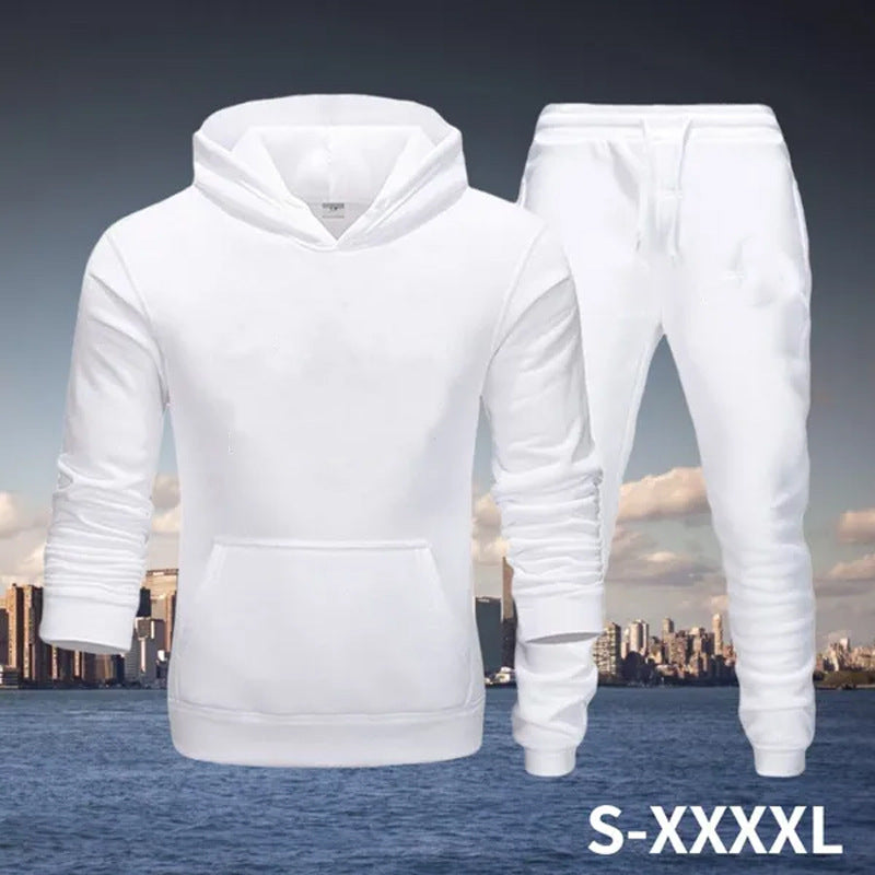 Herren gemütlicher Kapuzenpullover und Jogginghose Set Echoarchiv
