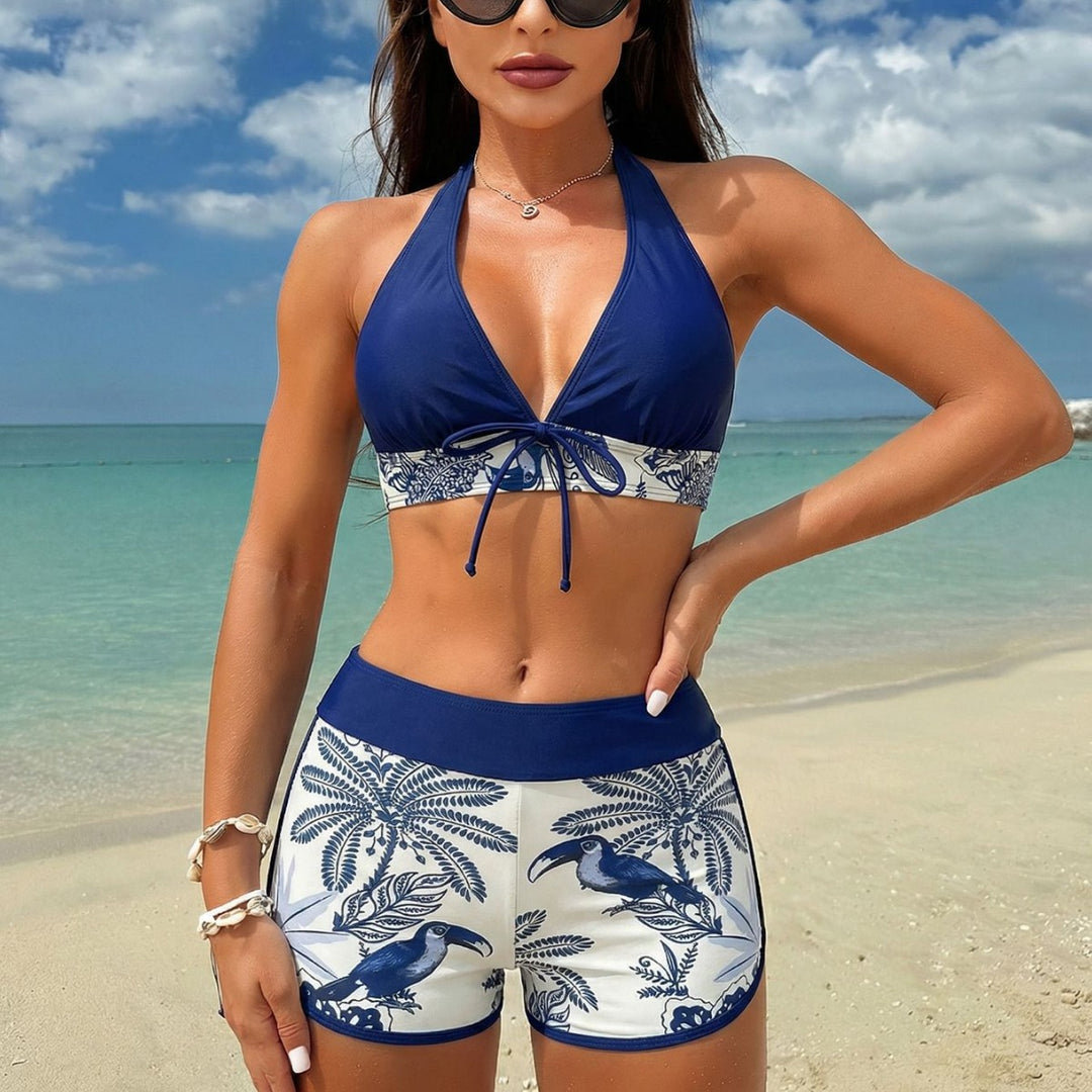Damen Bikini-Oberteil mit hohem Tragekomfort und modischem Hosen-Design Echo Archiv