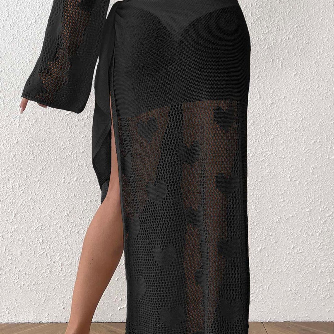 Damen transparenter Häkel-Strandsarong Echo Archiv