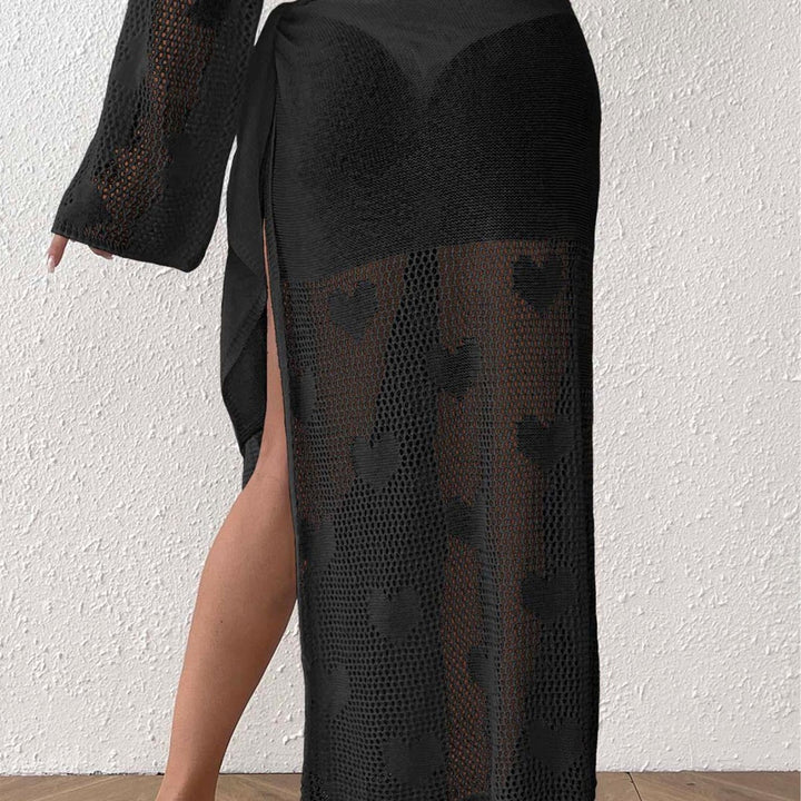 Damen transparenter Häkel-Strandsarong Echo Archiv