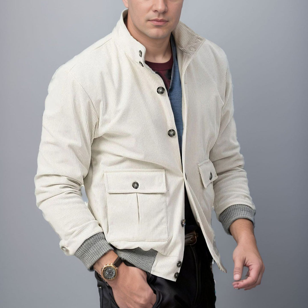 Herren sportliche Cordjacke mit praktischen Taschen und modernem Design Echoarchiv