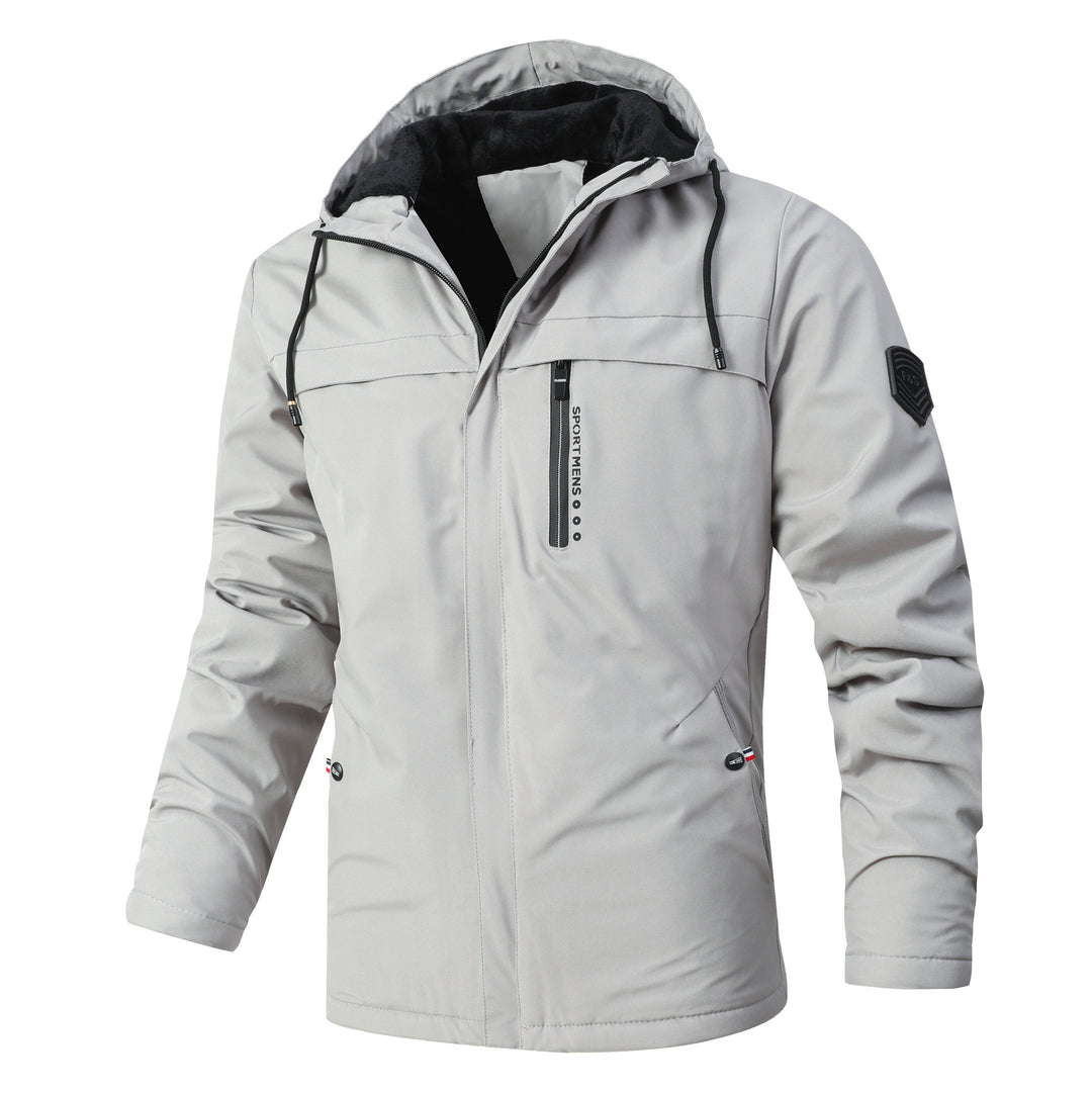 Herren wetterfeste und isolierte Jacke mit weichem Innenfutter Echoarchiv