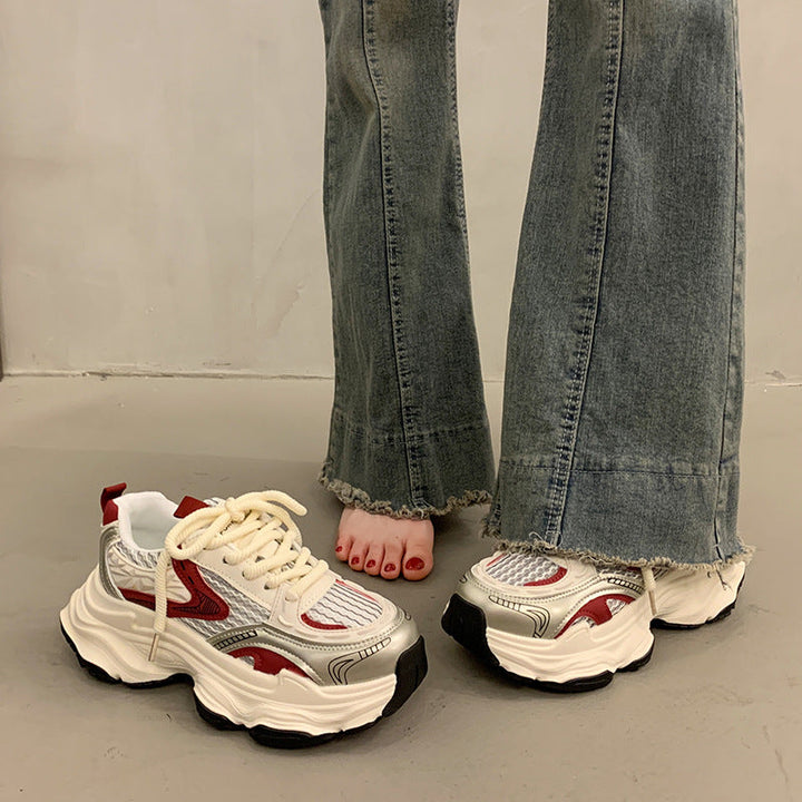 Damen Sportliche Chunky Sneakers mit atmungsaktiver Oberfläche und dämpfender Sohle Echo Archiv