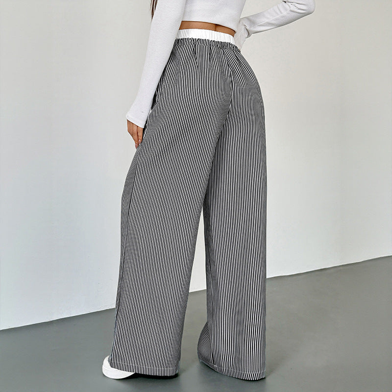 Damen Lässige und elegante Streifenhose Echo Archiv