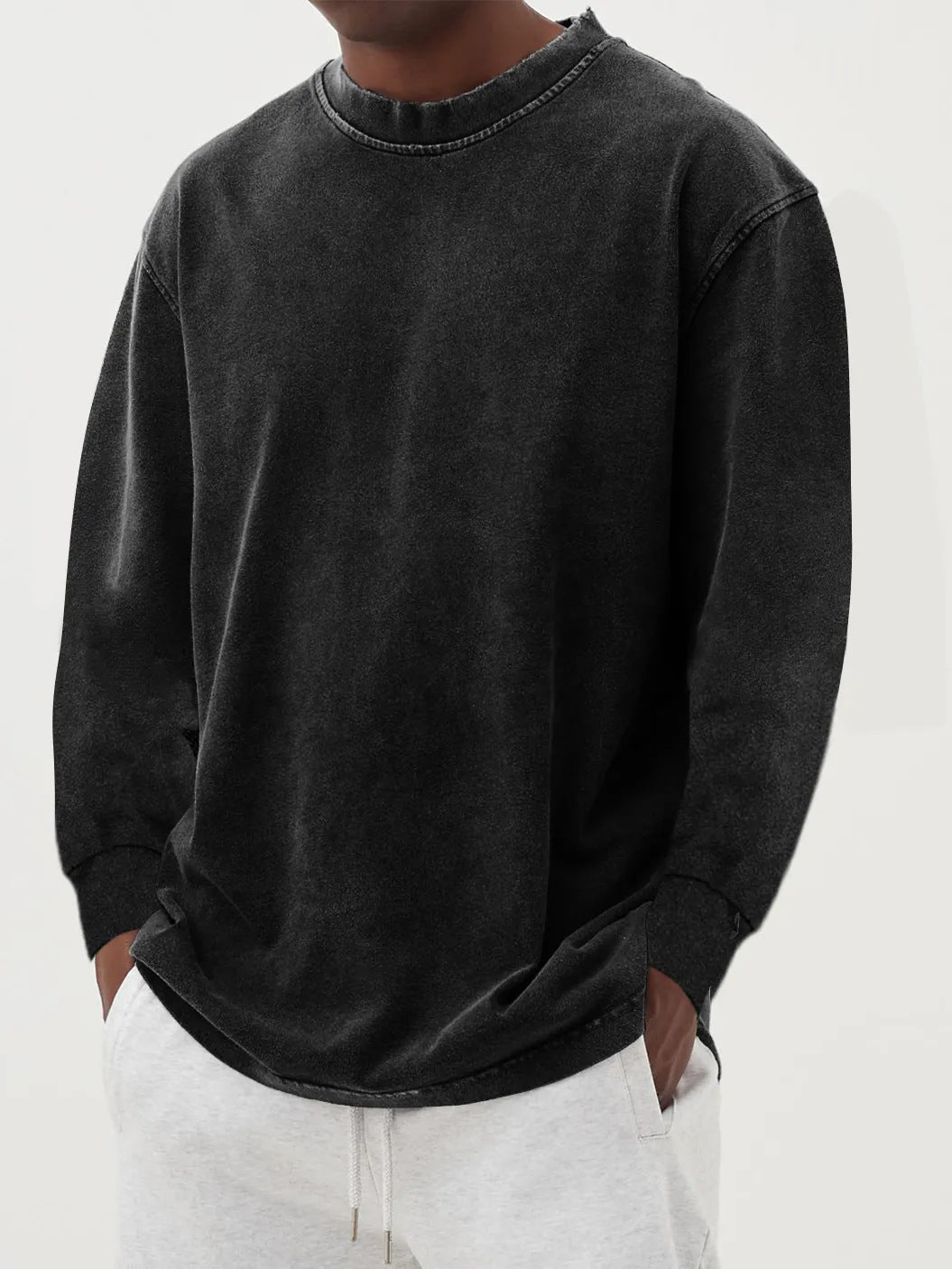 Herren lässiger Oversized Pullover aus angenehmem Baumwollmix Echoarchiv