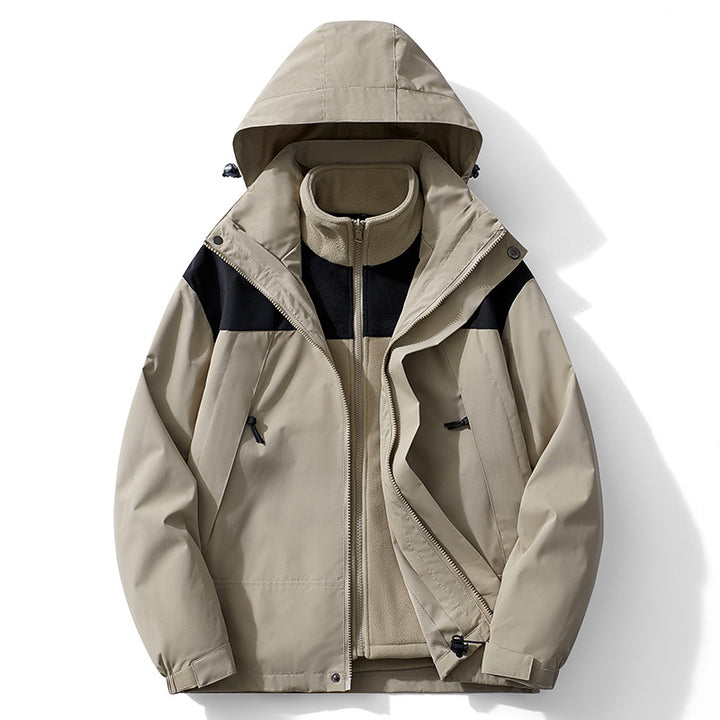 Herren Technische Windjacke mit abnehmbarer Kapuze Echo Archiv
