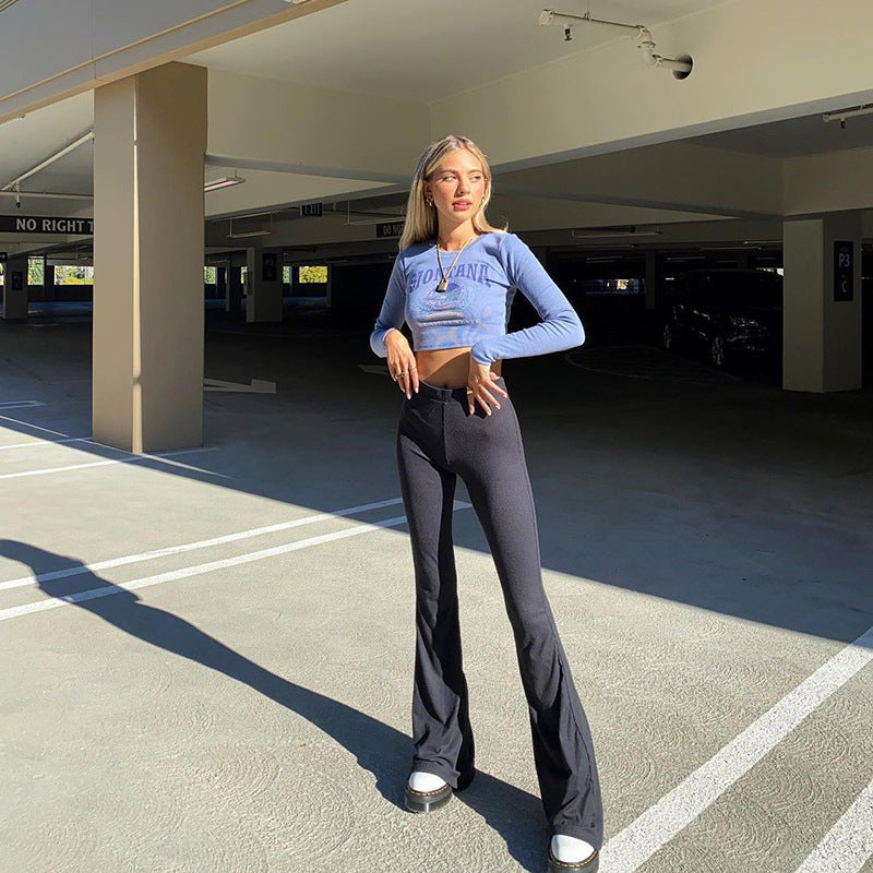Damen Flared Leggings mit hohem Bund und komfortablem Stretch-Stoff Echo Archiv