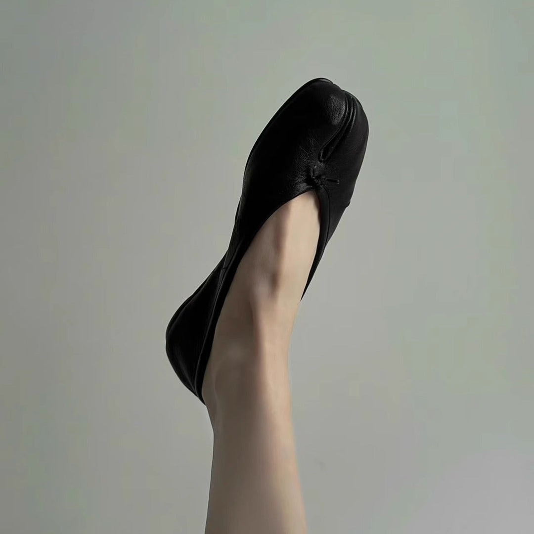 Damen Ballerinas mit raffinierter Zehenpartie und samtiger Lederverarbeitung Echoarchiv